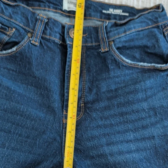 Stylish Dark Blue Cropped Jeans - Picture 5 of 8